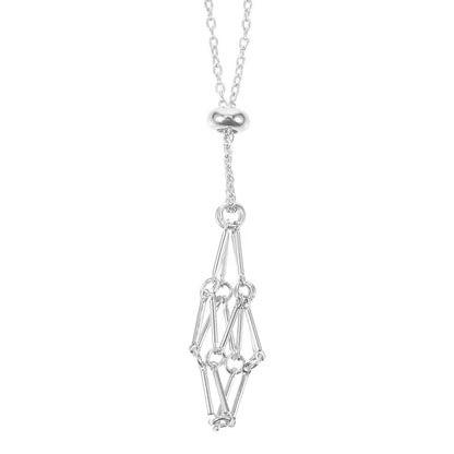 Crystal Holder Cage Necklace